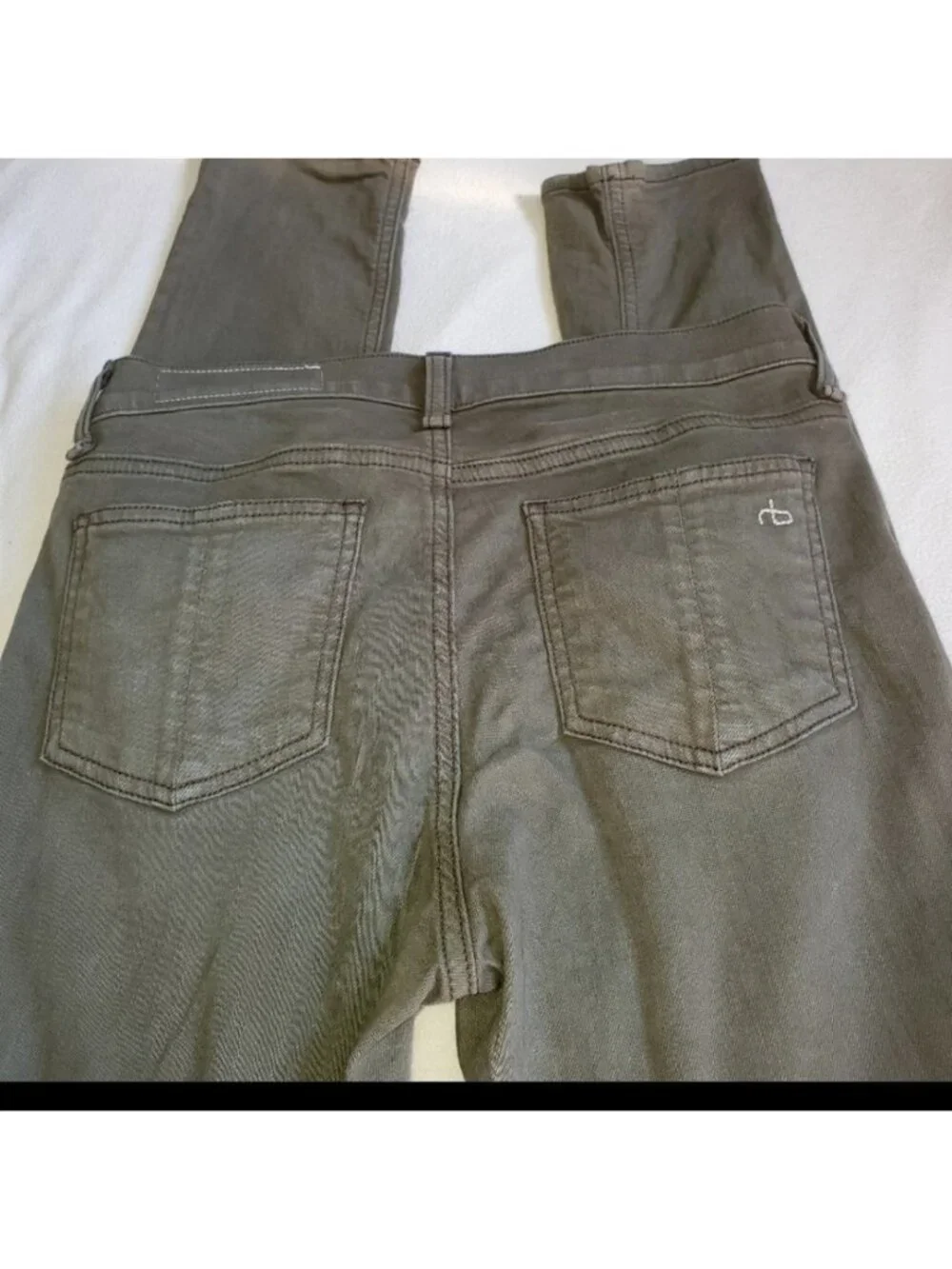 Rag and bone Olive green skinny jeans